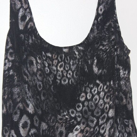 Alex Evenings Black & Gray Scoop Neck Tank Tops Women's Size L - Picture 2 of 6